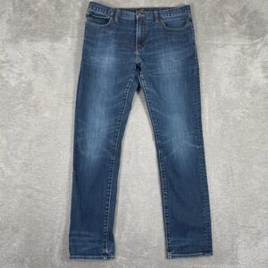 J Crew The Driggs Slim Fit Jeans Mens 34x32 Blue Stretch Denim Casual